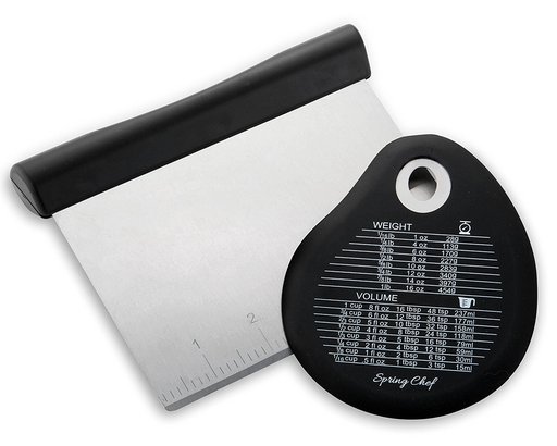 Pastry Scraper / Chopper Spring Chef Stainless Steel Pastry Scraper