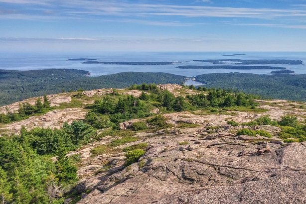 Cadillac Mountain in Acadia National Park, Maine