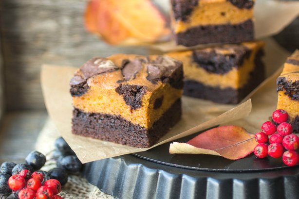 Cocoa Pumpkin Brownies