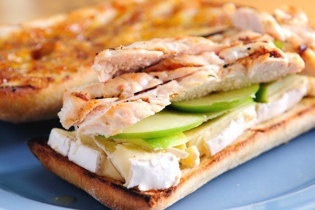 Grilled Chicken and Apple Sandwich