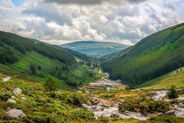Glendalough Valley in Wicklow, Ireland