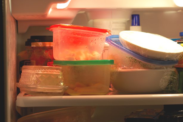 Unorganized Fridge Storage
