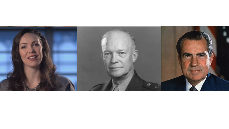 Jennie Eisenhower, President Eisenhower and President Nixon
