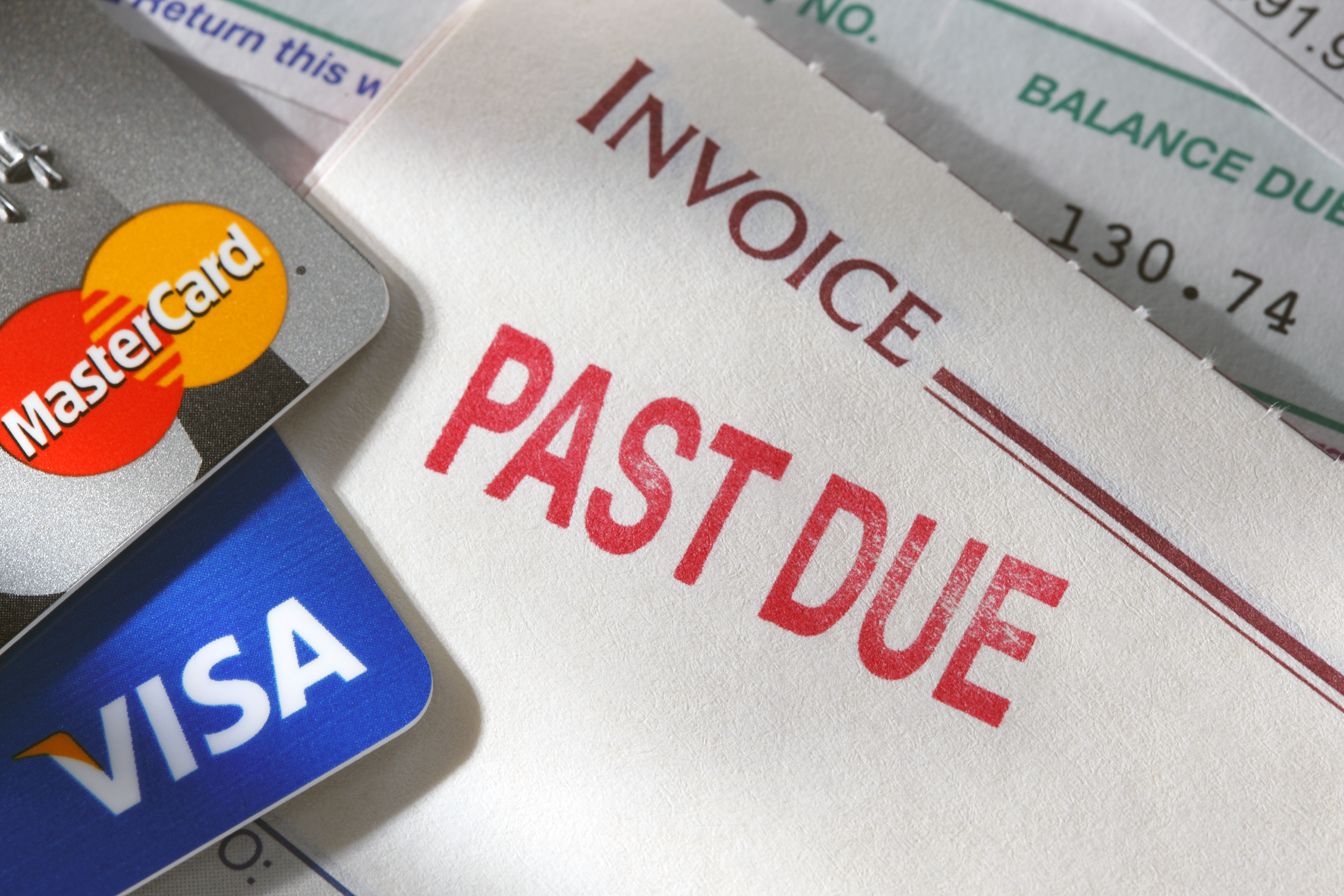 Past due credit card bill