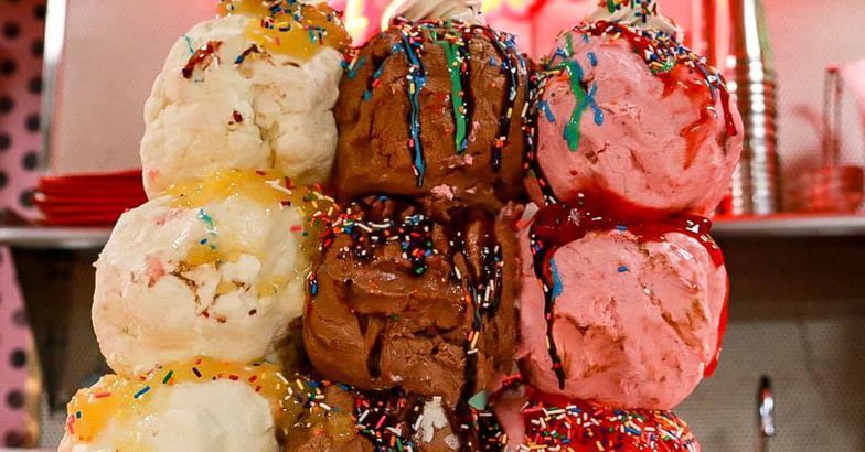 Humongous Banana Split, The Poky Dot, Fairmont, West Virginia