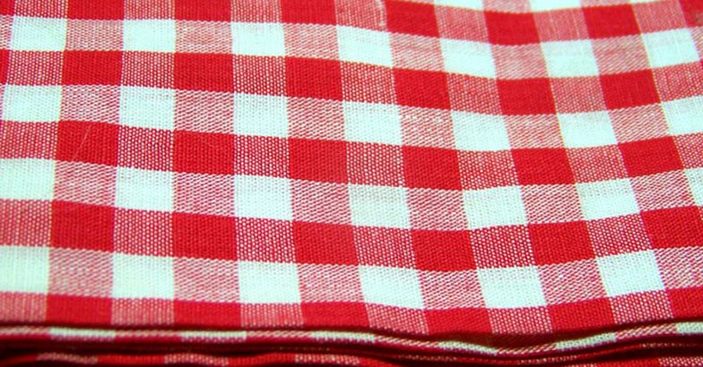 Vintage 60s Gingham Fabric