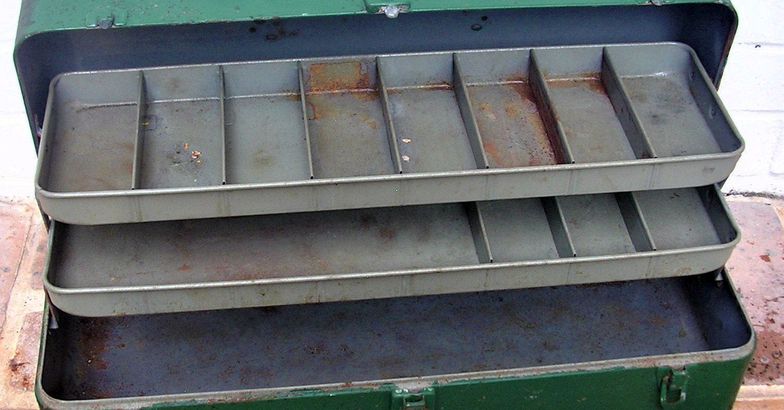 Vintage Metal Tackle Box