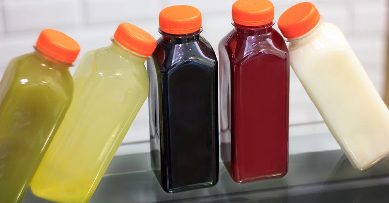 cold pressed juices in bottles