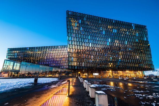 Harpa Concert Hall in Reykjavík, Iceland