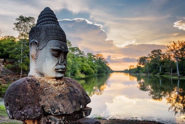Angkor Thom in Siem Reap, Cambodia