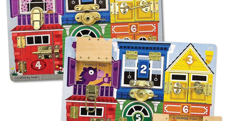 Melissa & Doug Latches Wooden Activity Board