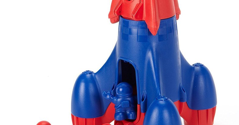 Green Toys Rocket with 2 Astronauts Toy Vehicle Playset