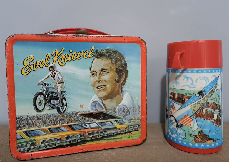 1970s Evel Knievel Lunchbox