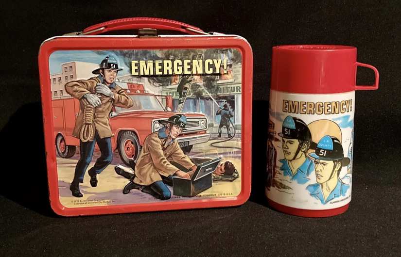 1970s Firefighter Lunchbox