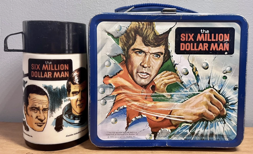 1970s The Six Million Dollar Man Lunchbox