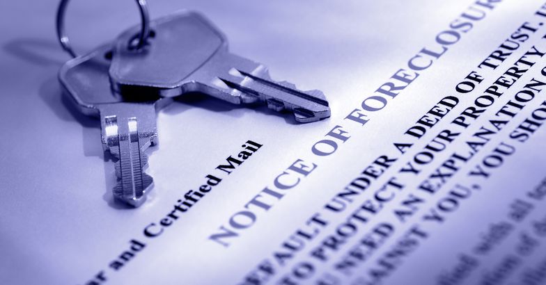 notice of foreclosure and house keys