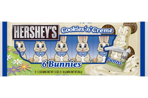 Hershey’s Cookies and Creme Easter Bunnies