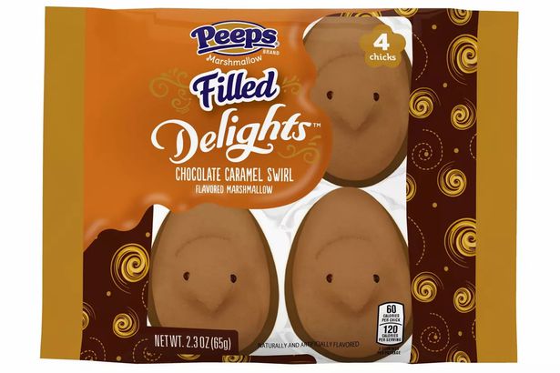 Peeps Chocolate Caramel Swirl Marshmallow Filled Delights
