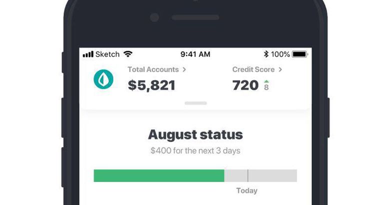 mint app open on smartphone