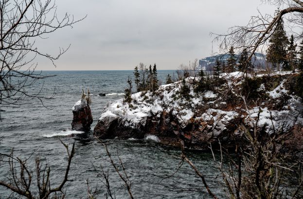 Tettegouche Sea Stack on Lake Superior