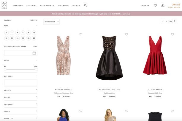 party clothes websites