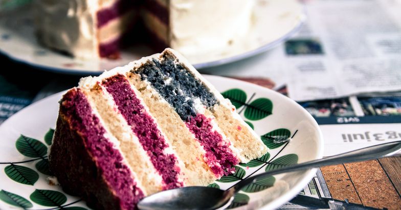 ice cream flag cake