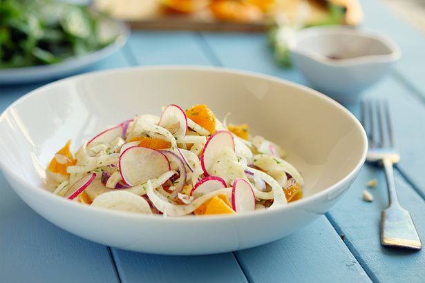Celery, Onion & Orange Salad