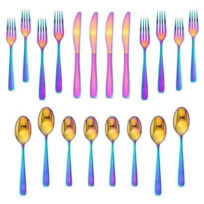 Cranston Rainbow Mirror 20-Piece Flatware Set Winner