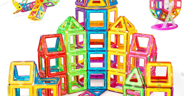 Darviqs Magnetic Blocks, 92-Piece Set