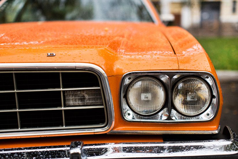 Orange Classic Car