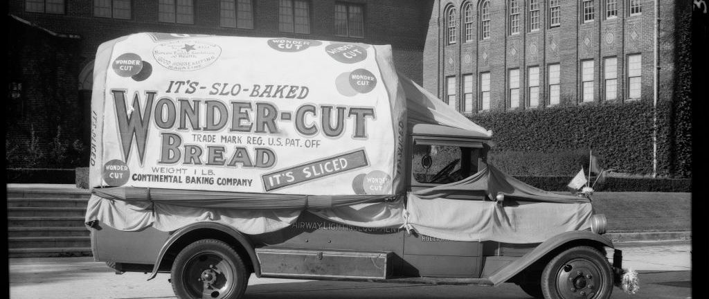 Wonder-cut Bread truck, Southern California, 1931