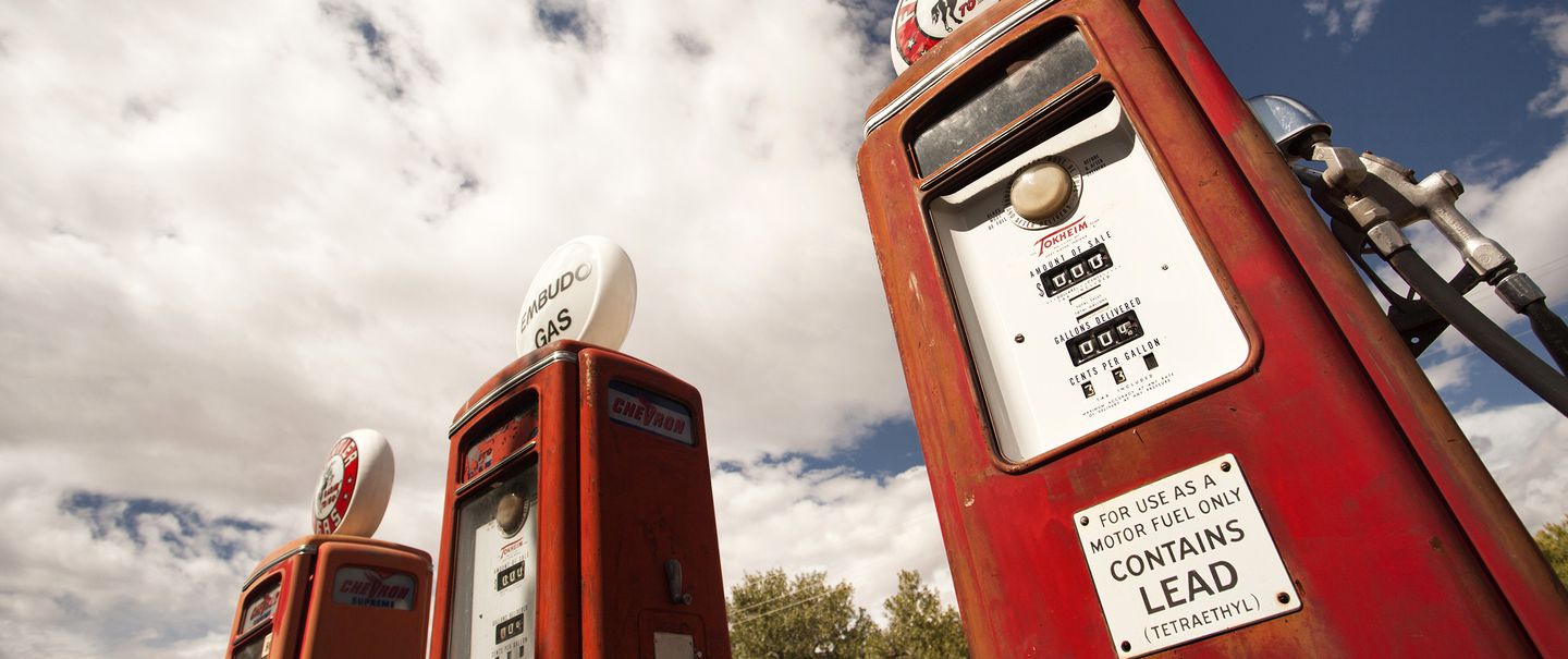 old gas station pump