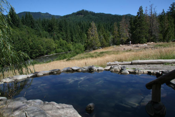 View from Meadow Pool at Breitenbush Hot Springs