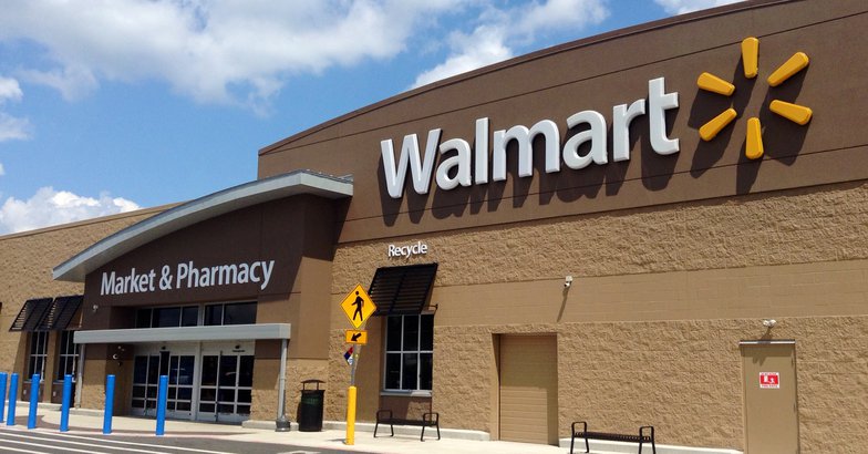Front view of Walmart