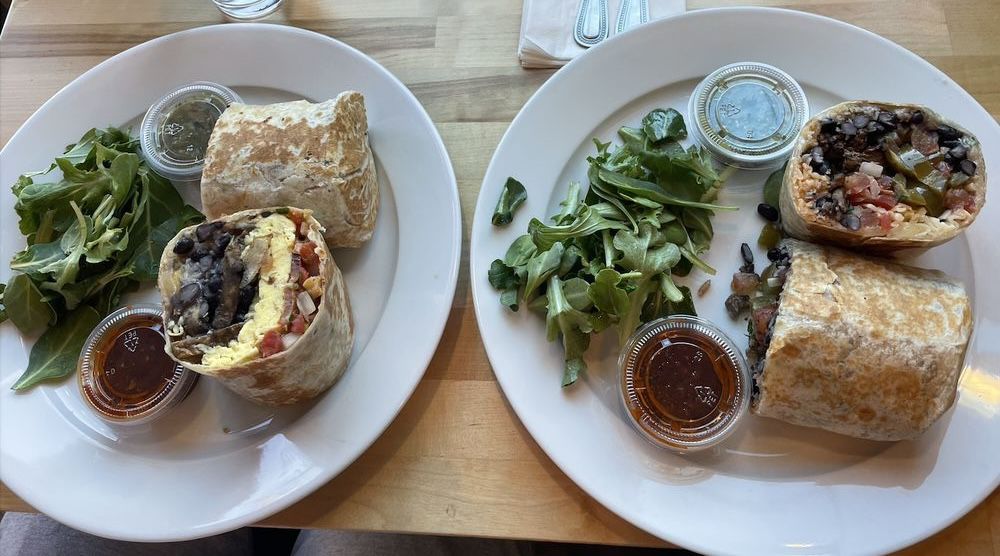 The Prepper Breakfast Burrito at Mystic Burrito