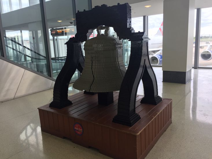 Philadelphia International Airport, LEGO replica of Liberty Bell