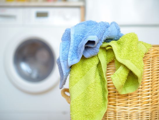 Towel in laundry
