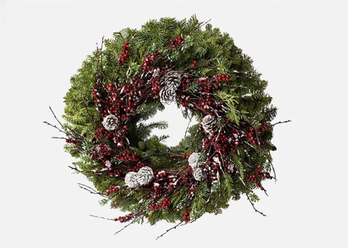Pine cone wreath