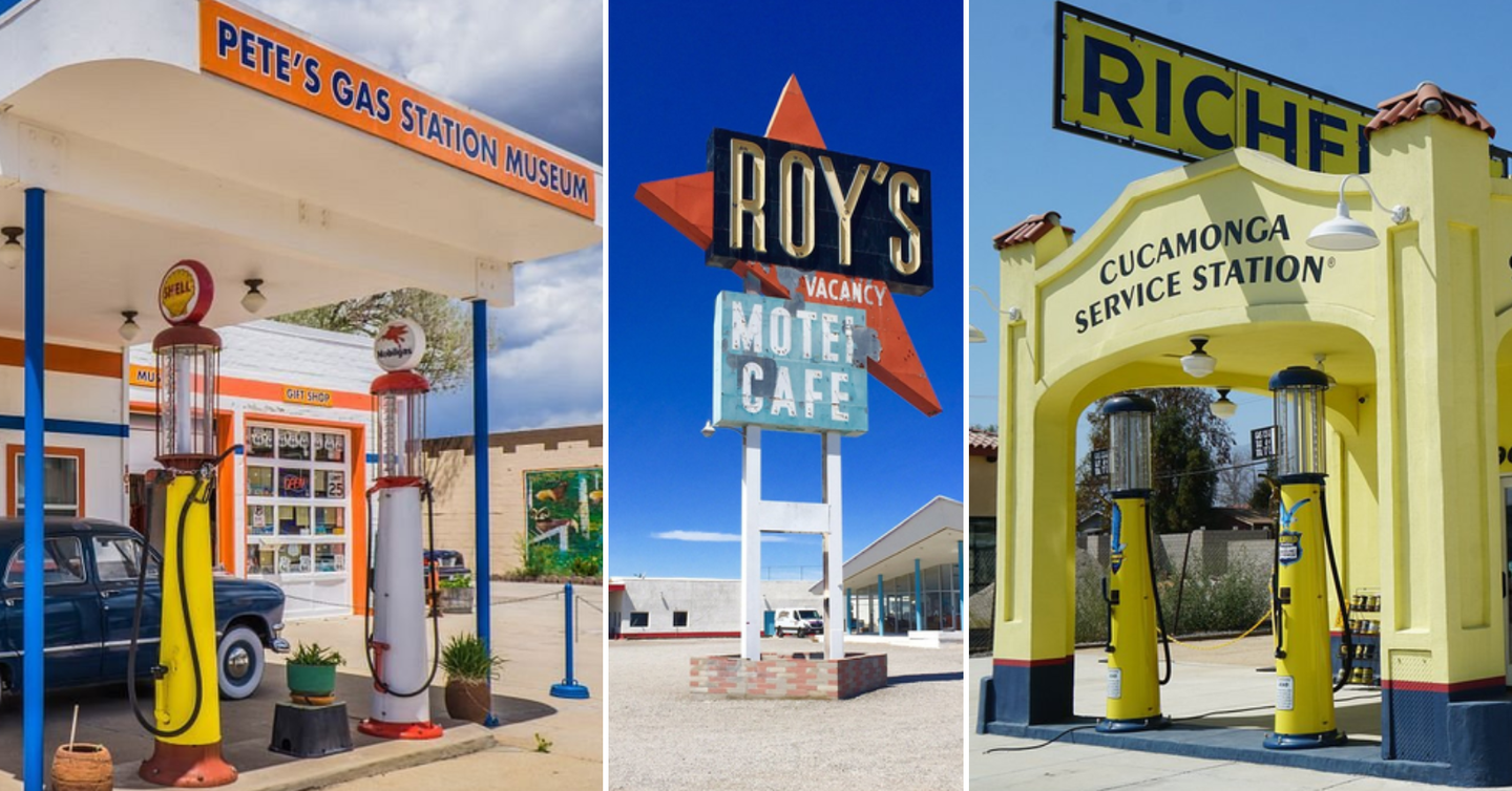 Vintage Filling Stations on Route 66