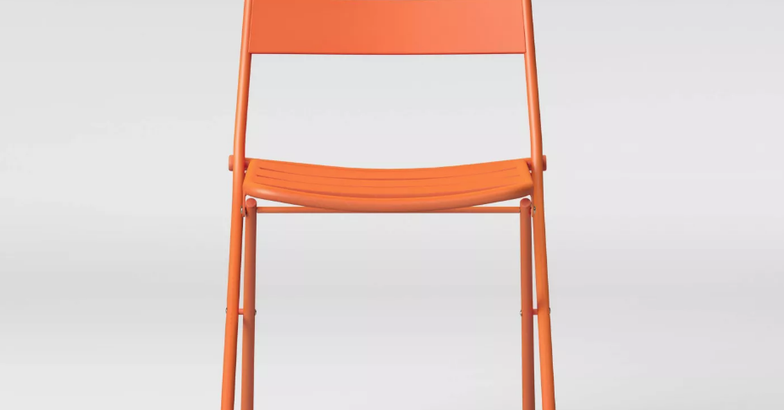Room Essentials Metal Slat Folding Patio Chair