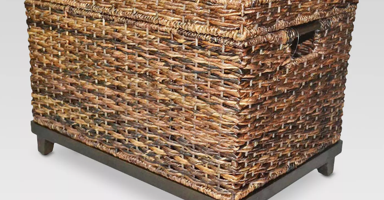 Threshold Wicker Storage Trunk