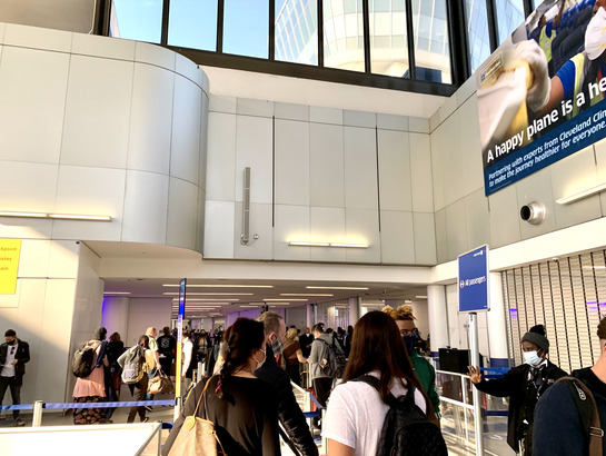 Wonder what it's like to fly during COVID-19? I just did The TSA checkpoint at EWR