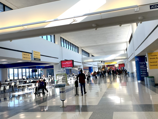 Wonder what it's like to fly during COVID-19? I just did A main airport wing in EWR