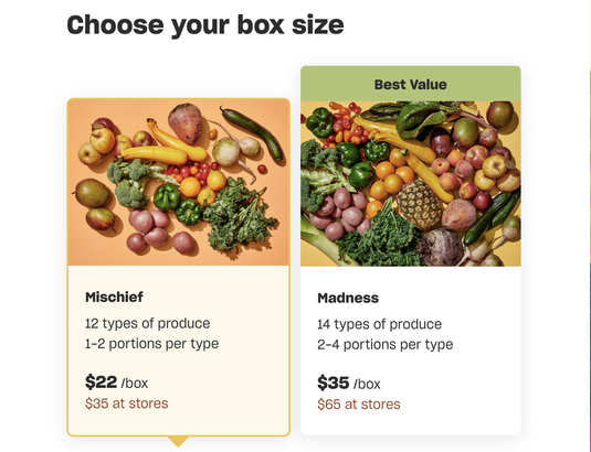 Imperfect 2025 foods price