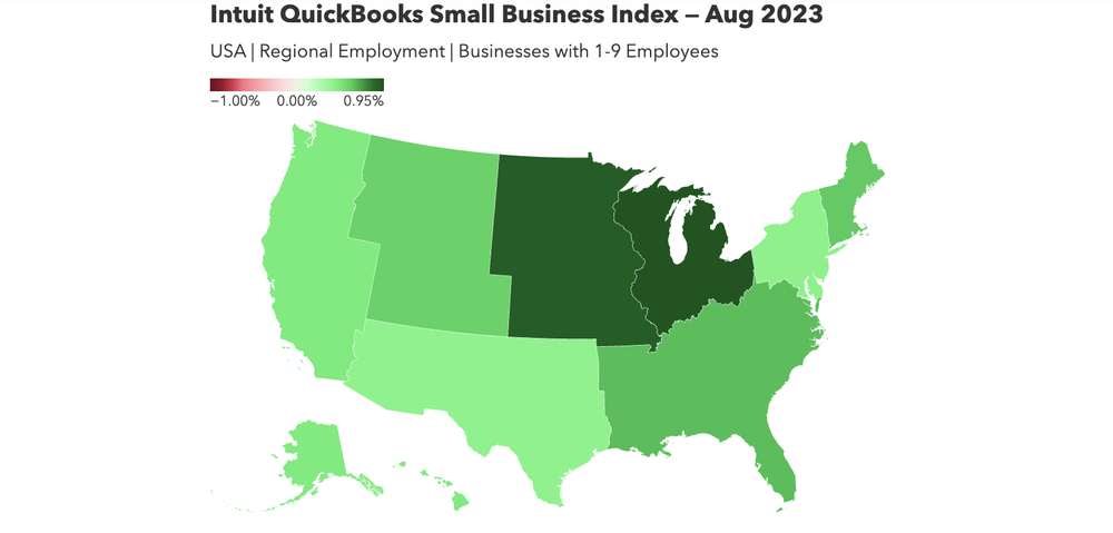 Intuit QuickBooks Small Business Index — Aug 2023
