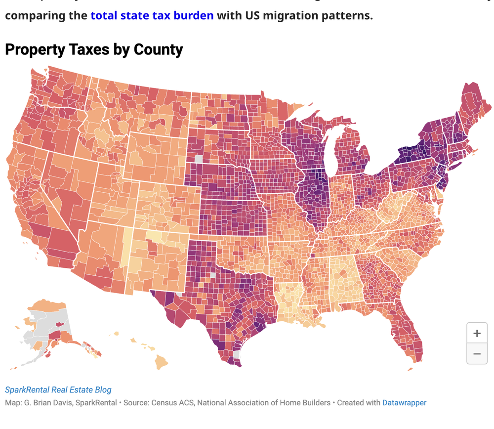 Property Taxes by County