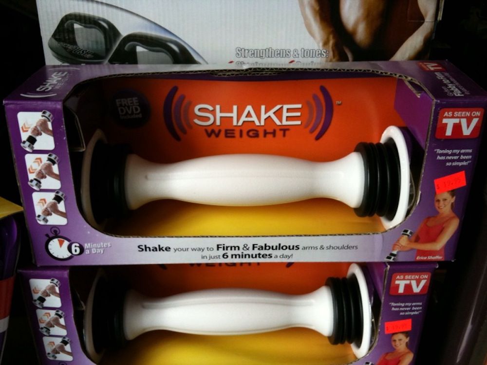 The Shake Weight on sale in stores