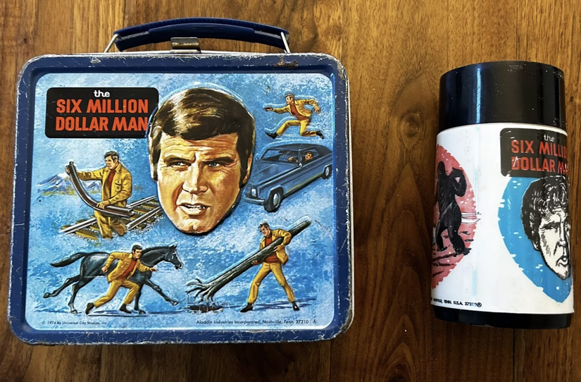 The Six Million Dollar Man 70s lunchbox