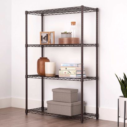 Trinity Four-Tier Indoor Wire Shelving