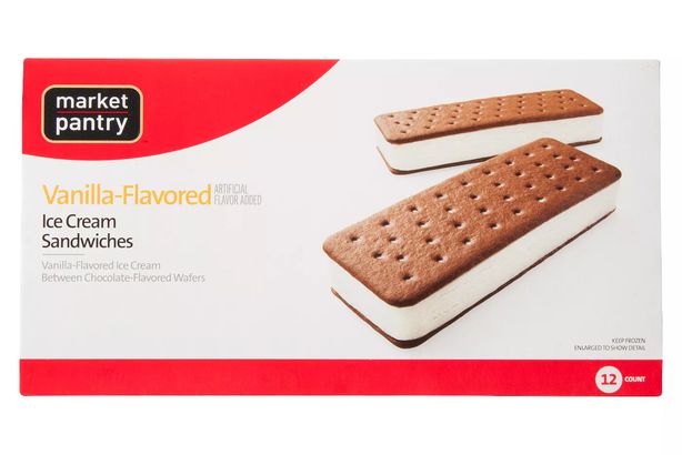 Market Pantry Vanilla Flavored Ice Cream Sandwich